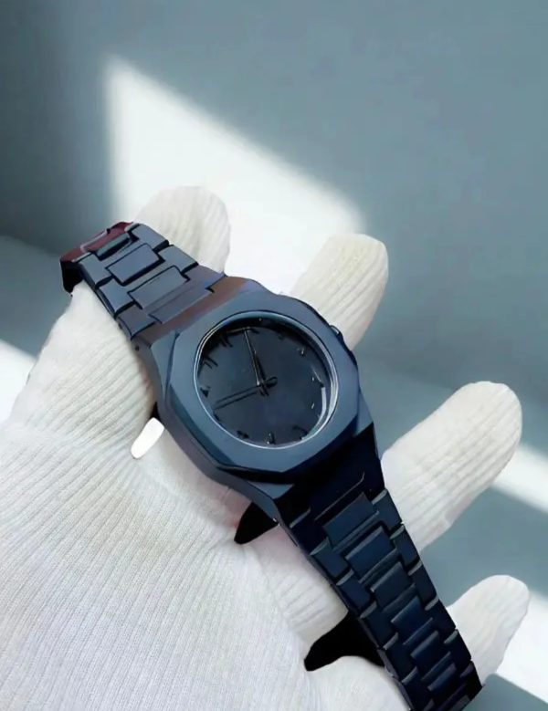 Full Black arabic urban Aura Quartz Watch – Lightweight Design, , Premium Quality & Finish – Best Quality Analog Watch For Boys – Watch For Men | Full Black Color Watch