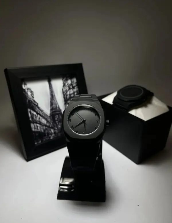 Full Black arabic urban Aura Quartz Watch – Lightweight Design, , Premium Quality & Finish – Best Quality Analog Watch For Boys – Watch For Men | Full Black Color Watch